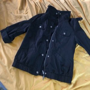 Black elbow length jacket